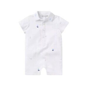 Janie And Jack Baby Nautical Collared Romper Size 3-6 Months